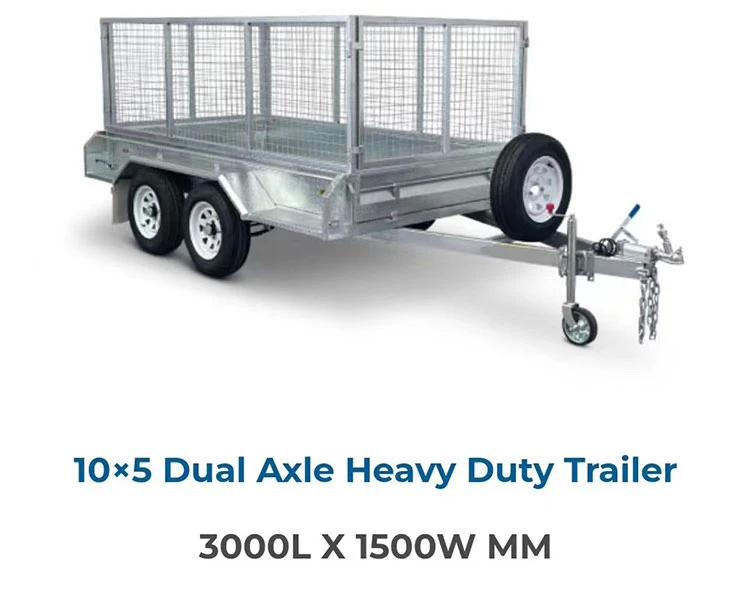 Box-Trailer-Galvanized-With-Mesh-Cage Box-Trailer-Galvanized-With-Mesh-Cage